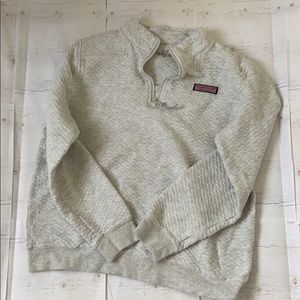 Vineyard Vines Quilted Shep Shirt | gray | size 16